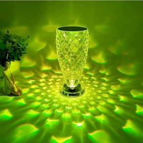 Resim Bucuks Balık Süzgeç Model Usb Şarjlı Kumandalı 16farklı Işık Modlu Masa Üstü Kristal Akrilik Led Renkli 