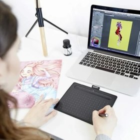 Resim CTL-4100WLK-S Grafik Tablet, Siyah 