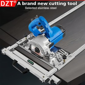 Resim Regüle Edilebilir Dairesel Testere Kılavuzu/Yırtma Çit | Metal Çerçeveli Ayarlanabilir Kesme Rehber Sistemi | Router Jig + Dahili Seviye Ölçer İçerir | DIY ve Profesyonel Ahşap İşleme Aleti | Düz Hat Bulucu + Sıkıştırma Cihazı | Ahşap İşleme Aksesuar Seti 