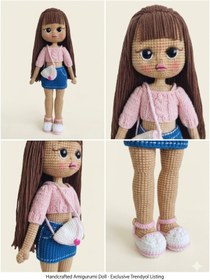 Resim Kids El Örğüsü Amigurumi Bebek 