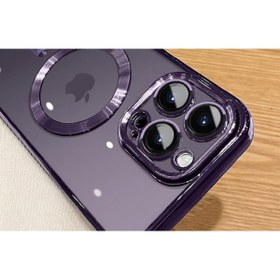 Resim Israh Apple Iphone 14 Pro Için Uyumlu Kılıf Kamera Lens Korumalı Magsafe Şarj Renkli Yumuşak Demre Kapak 
