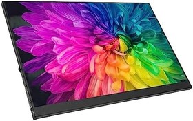 Resim 16 inç Monitör, 60Hz Yerleşik Hoparlörler Tip C Taşınabilir Dokunmatik Ekran Monitör 16 inç Dokunmatik ekranlı Monitör HD 1920x1200 Taşınabilir Monitör Oyun Için dizüstü 