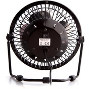 Resim Everest Metal Usb Vantilatör Araç ve Ofis Vantilatörü 