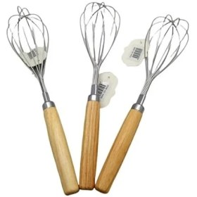 Resim Sween Home 3 Adet 29 cm Bambu Saplı Çelik Tel Çırpıcı 