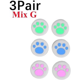 Resim 3 Çift Mix G-silikon Nintendo Switch Lite Gamepad Denetleyicisi Için Kaymaz Kap Başparmak Sapları Sopa Kapakları Sevimli 