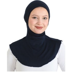 Resim Modish Group Kadın Boyunluklu Hijab Tesettür Pratik Spor Bone - Sarı Lacivert 