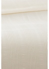 Resim %100 Pamuk Çift Kişilik Kopanaki Dantelli Waffle Pike-210x230 Cm-krem Krem Krem 