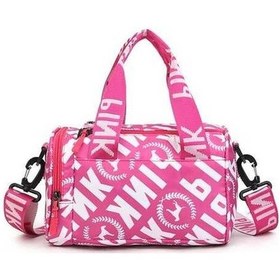 Resim Fortunelane Pnylon Mını Spo Çanta - Takımı Kadın Çantası, Fıtness Ve Günlük Kullanıma, Pembe, 22x15x15 Cm Çok Renkli 