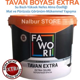 Resim Fawori Boya Fawori Extra Tavan Boyası 17.5 Kg-Su Bazlı-Kabarma Dökülme Yapmaz-Müke mmel Yapışır-Pürüzsüz Görünüm 