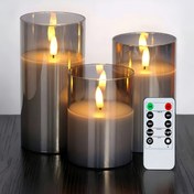 Resim 8 Modlu Uzaktan Kumandalı Yanıp Sönen Elektronik Mum Işığı - Yüksek Kaliteli, Pil ile Çalışan Parlatılmış Metal Kaplama Gece Lambası Doğum Günleri, Düğünler ve Ev Dekoru için, Etkinlik Mum Aydınlatması | Alev Efekti Aydınlatma | Gerçekçi Mum Tasarımı 