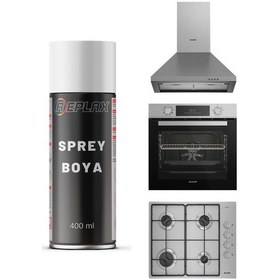 Resim İnox Ankastre Set Beyaz Eşya Sprey Boya 400 Ml. 