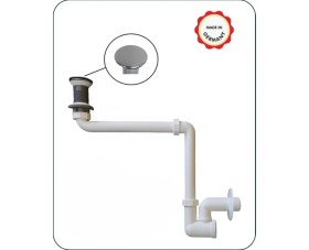 Resim Dallmer Yer Kazandıran Lavabo Sifonu 137 - Taşma Deliksiz,Lavabo Dolabında ve Çekmecesinde,Lavabo Altında Duvara Bitişik Montajlı Koku Önleyici S Sistemi,Kolay Temizlenir Giderli, Ayarlanabilir Borulu 