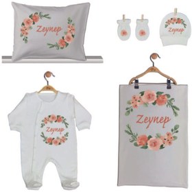 Resim Pia Baby Gl 1946 -02 Isme Özel Beşli Tulum Set 