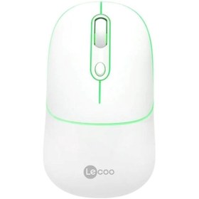 Resim LENOVO Lecoo WS210 Wifi+ Bluetooth 1600 Dpi Şarjlı Sessiz Kompakt Kablosuz Optik Mouse Beyaz 