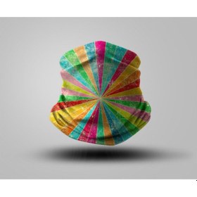 Resim Çok Renkli Bandana Siyah 