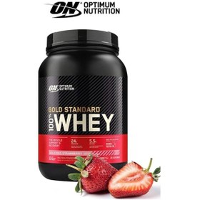 Resim Optimum Nutrition Optimum Çilek Aromalı Gold Standard Whey Protei 