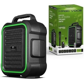 Resim Magicvoice Mv-2016 175W Seslendirme Çift Telsiz Mikrofonlu 