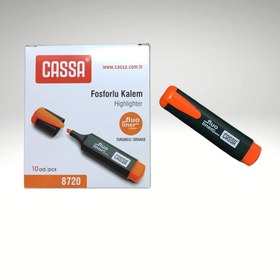 Resim Turuncu Fosforlu Kalem Cassa - 10 Adet (1 Kutu) 
