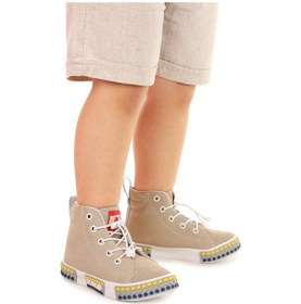 Resim Kiko Kids Gamel Günlük Lastikli Erkek Çocuk Bot Ayakkabı Gri 