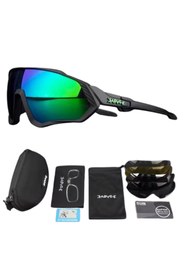 Resim KAPVOE Gloomy Değişebilir 5 Lens Mtb Polarize Bisiklet Spor Dağ Kayak Gözlüğü 