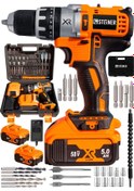 Resim Steiner XR 58 V 5Ah Trnc Li-ion Çift Akülü Şarjlı Vidalama Matkap + Pro Set 