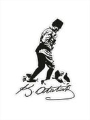 Resim Altınuç Art Design 13x18 cm Mustafa Kemal Atatürk Kocatepe Sticker Motor Araba Defter Masa 