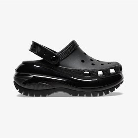 Resim Crocs Classic Mega Crush Kadın Siyah Terlik Düz 207988 Siyah 