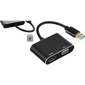 Resim 4933 Usb 3.0 To Hdmi Vga 3.5mm Çevirici Dönüştürücü Adaptör 