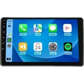 Resim Renault Express 2021-2024 4gb Ram 32gb Hafıza 4 Çekirdek Carplay Kamera Android Multimedya 9" 