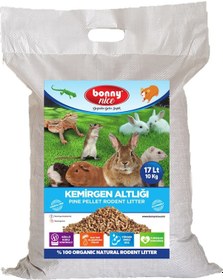 Resim Bonny Nice Doğal Pelet Tavşan Kafes Altlığı 10 Kg 17 L 