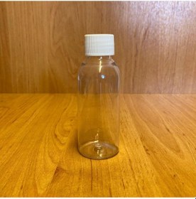 Resim 100 Cc Plastik Sert Şişe - Beyaz Kapaklı- 100ml Şeffaf Plastik 