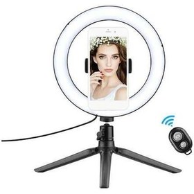 Resim Pazly 8.6 Led Halka Işığı, 3000-6000k, 10 Kademeli Kısılabilir, Video Kamera Işığı 