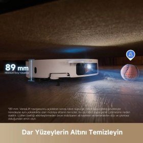 Resim Dreame Çift Rulo Fırçalı 20000 Pa Yüksek Vakumlu 6 cm Engel Tırmanan Uv Sterilizasyonlu Akıllı Istasyonlu Yedek Parçalı Islak Kuru Robot Süpürge 