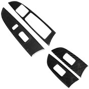 Resim Araba Karbon Fiber Pencere Camı Asansör Dekoratif Etiket Lexus Is250 300 350c 2006-2012, Sağ Sürücü 1 Adet 