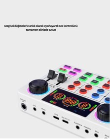 Resim Kanonik Education Çok Efektli Canlı Yayın Ses Mikseri USB ve Kablosuz Uyumlu 