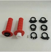 Resim Dashanshop Kırmızı Universal Off-road Motorcycle Dirt Pit Bisiklet Tutmaç Tutacak Seti 