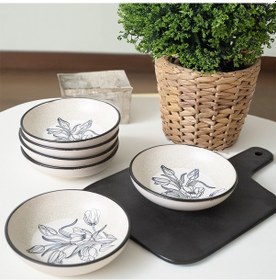 Resim Keramika Shade Flowers Halka Sosluk / Çerezlik 13 Cm 6 Adet 21847 
