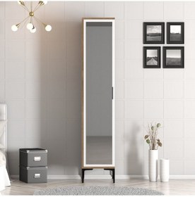 Resim Variant Kumsal 1 Kapılı R Gardrop - Ceviz / Beyaz 