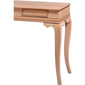 Resim Dresuar Çift Çekmece Rustik Lükens Aslan Ayak Ahşap Kayın Kaplama 