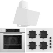 Resim Ferre Flowart Qbl63cb-ss206-d078 7 Prog. Dijital Turbo Ankastre Set - Beyaz 