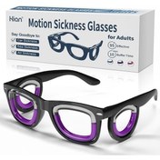 Resim Oldfriend Siyah Yetişkinler İçin Ultra Hafif Taşınabilir Hareket Hastalığı Akıllı Gözlük Açık Füme 