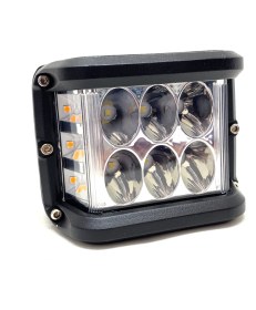 Resim Oto Aksesuarcım Off Road LED Projektör Çalışma Sis Lambası Beyaz 3 Modlu Turuncu Flashlı 12 Ledli ONP0525 