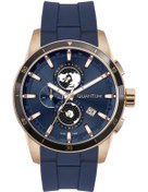 Resim Quantum ADG991.499 Quartz Silikon Lacivert 46 mm Erkek Saat 