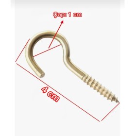 Resim Beşel Metal Piton Vidalı Gerdirme Çekme Kaldırma Avize Asma Kiti 18X60 (25 Adet) 