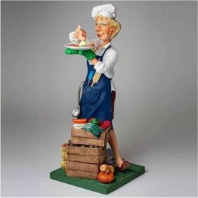 Resim Forchino biblolar- Aşçı | Sertifikalı Özel Koleksiyon, Dekoratif Obje 17,5x17,5x42 CM 