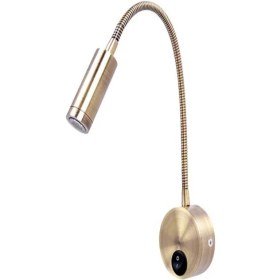 Resim Yatakbaşı Otel Tarzı Spralli LED Okuma Lambası, Metalik Tasarım, Özel Imalat 