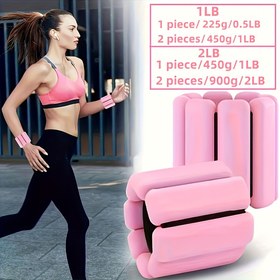 Resim 1 Çift Ayarlanabilir Ağırlıklı Bilek & Ayak Bileği Bantları, 453.59g-907.18g Seçenekler - Pembe, Koşu, Yüzme, Yoga, Fitness için |, Güç Antrenmanı için Görünmez Destek, Noel, Sevgililer Günü, Şükran Günü, Yeni Yıl, Bağımsızlık Günü Kutlamaları için İdeal 