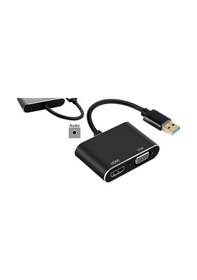Resim 4933 Usb 3.0 To Hdmi Vga 3.5mm Çevirici Dönüştürücü Adaptör 