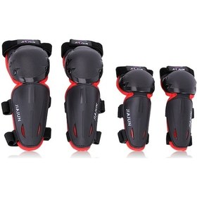 Resim Kızak, Bisiklet, Kayak İçin Korumalı Çocuk Diz-paça Koruyucu Seti Kırmızı - Pe Kabuk + Yumuşak Köpük Kırmızı Kırmızı 