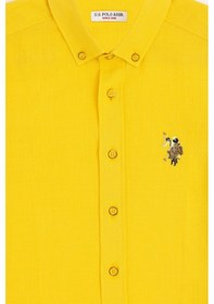 Resim U.s. Polo Assn. Erkek Çocuk Sarı Gömlek Kısa Kollu 50284019-vr044 Sarı 
